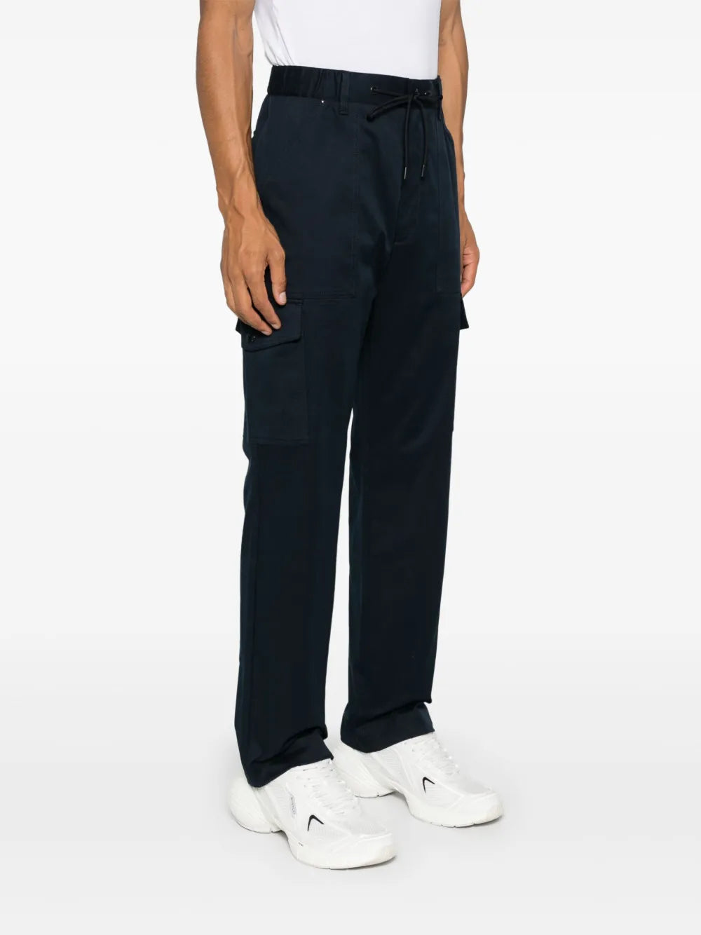 Pantalons Pantalon en gabardine Moncler Bleu foncé Homme
