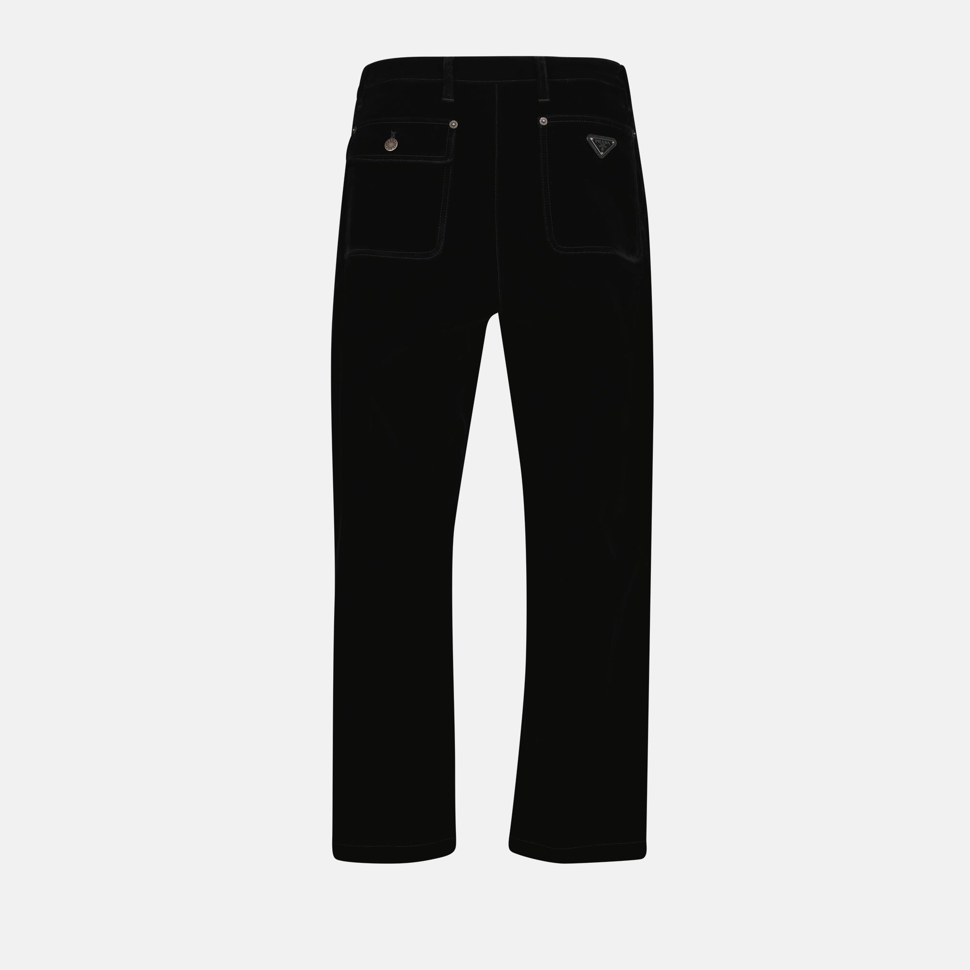 Hosen Samtene Denim-Jeans Prada Schwarz Homme