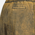 Shorts Calções de Seda Mm6 Marrom Femme