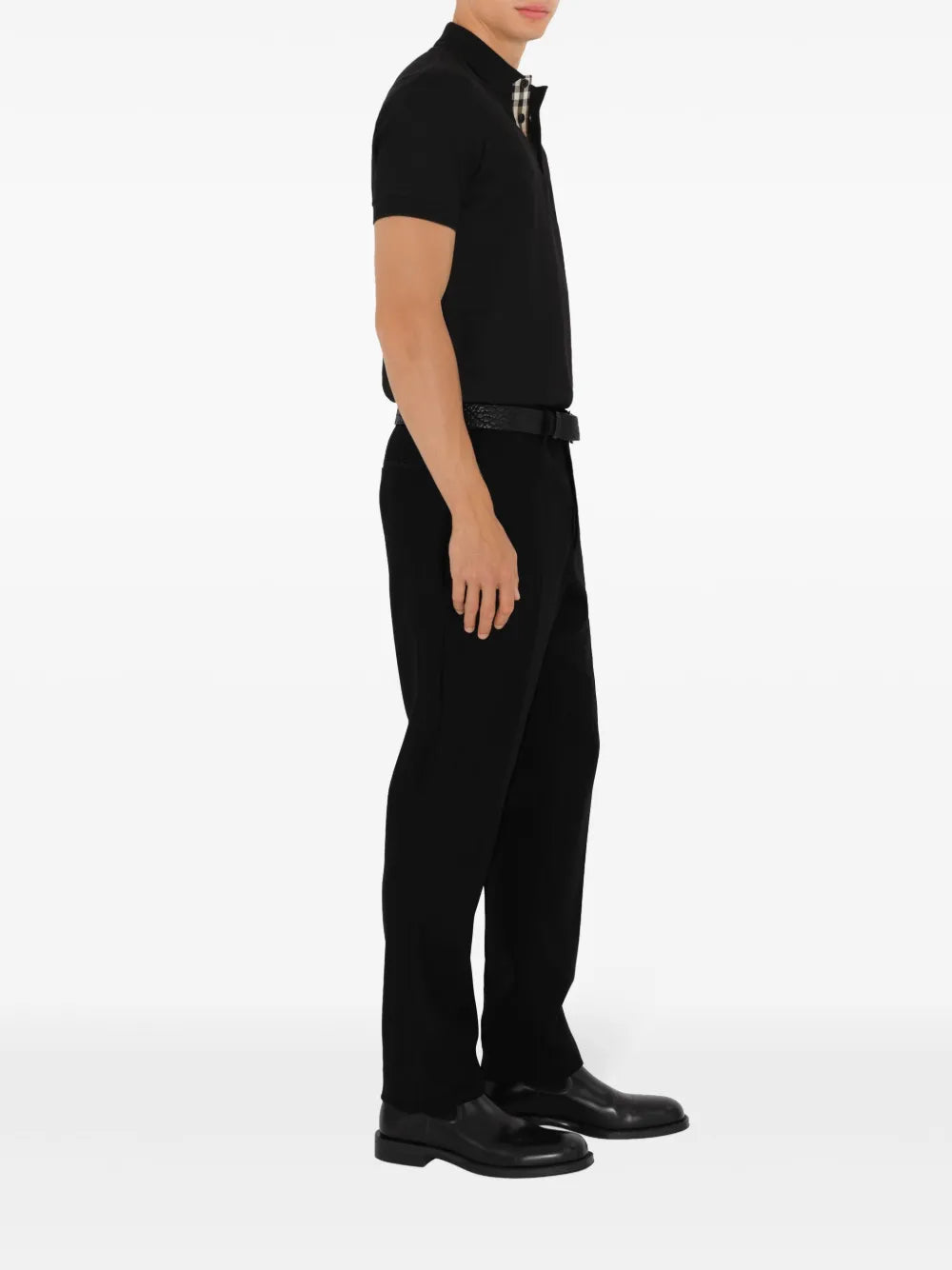 Polos Polo de Algodón Burberry Negro Homme