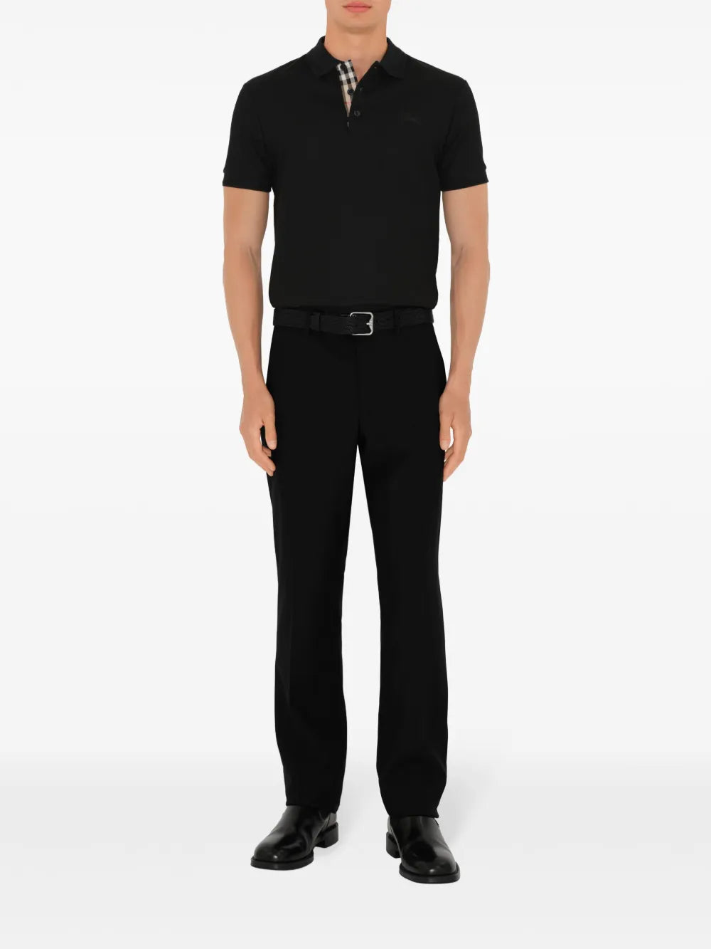 Polos Polo de Algodón Burberry Negro Homme