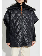 Vestes Cape matelassée Moncler Noir Femme