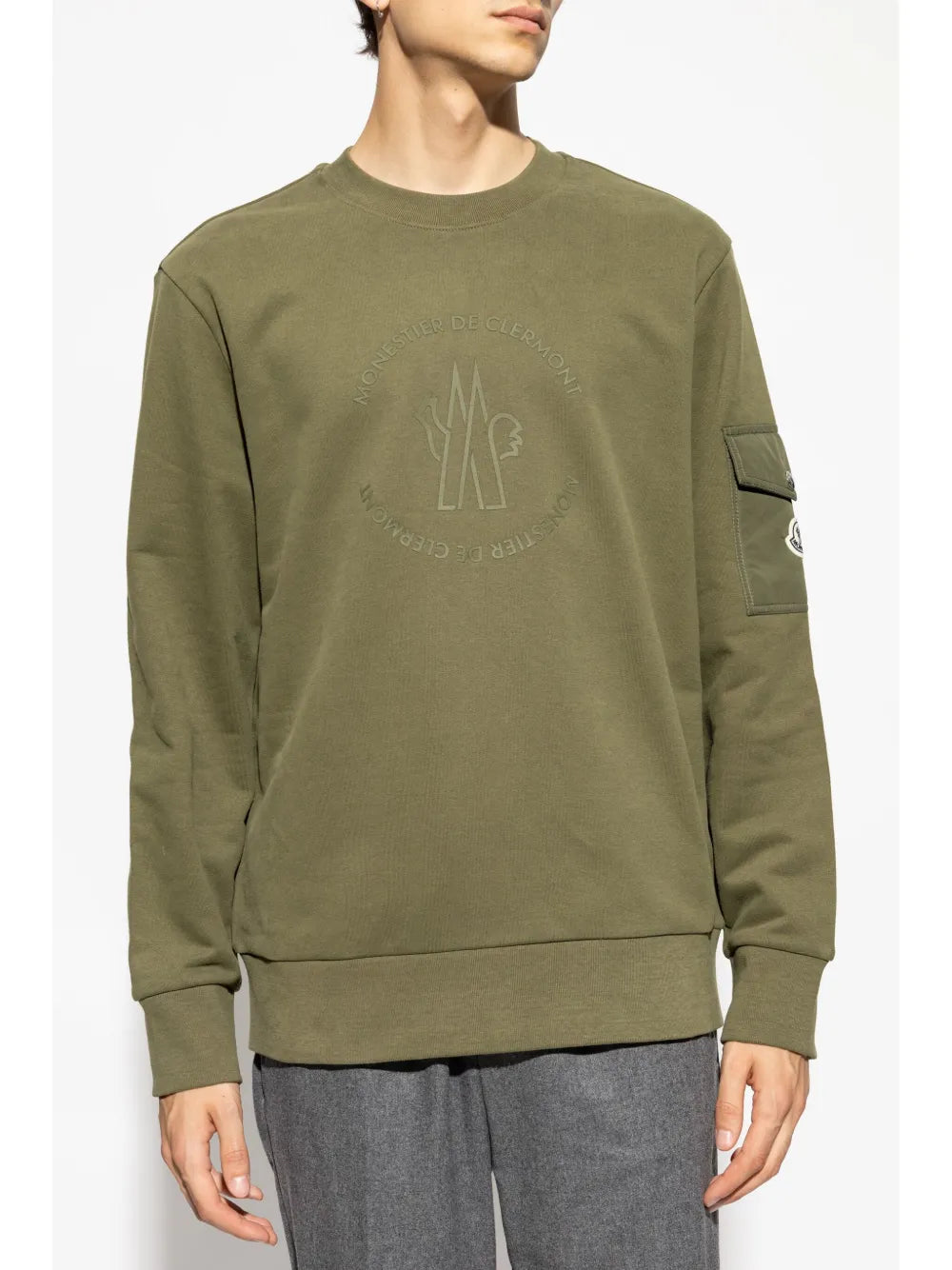 Sweatshirts Pocket Sweatshirt Moncler Khaki Homme