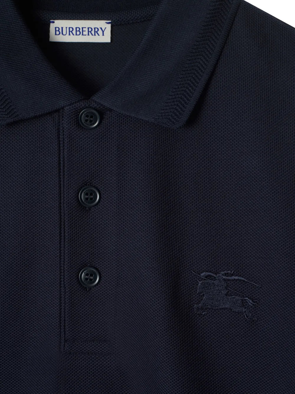 Polos Polo de algodón Burberry azul oscuro Homme