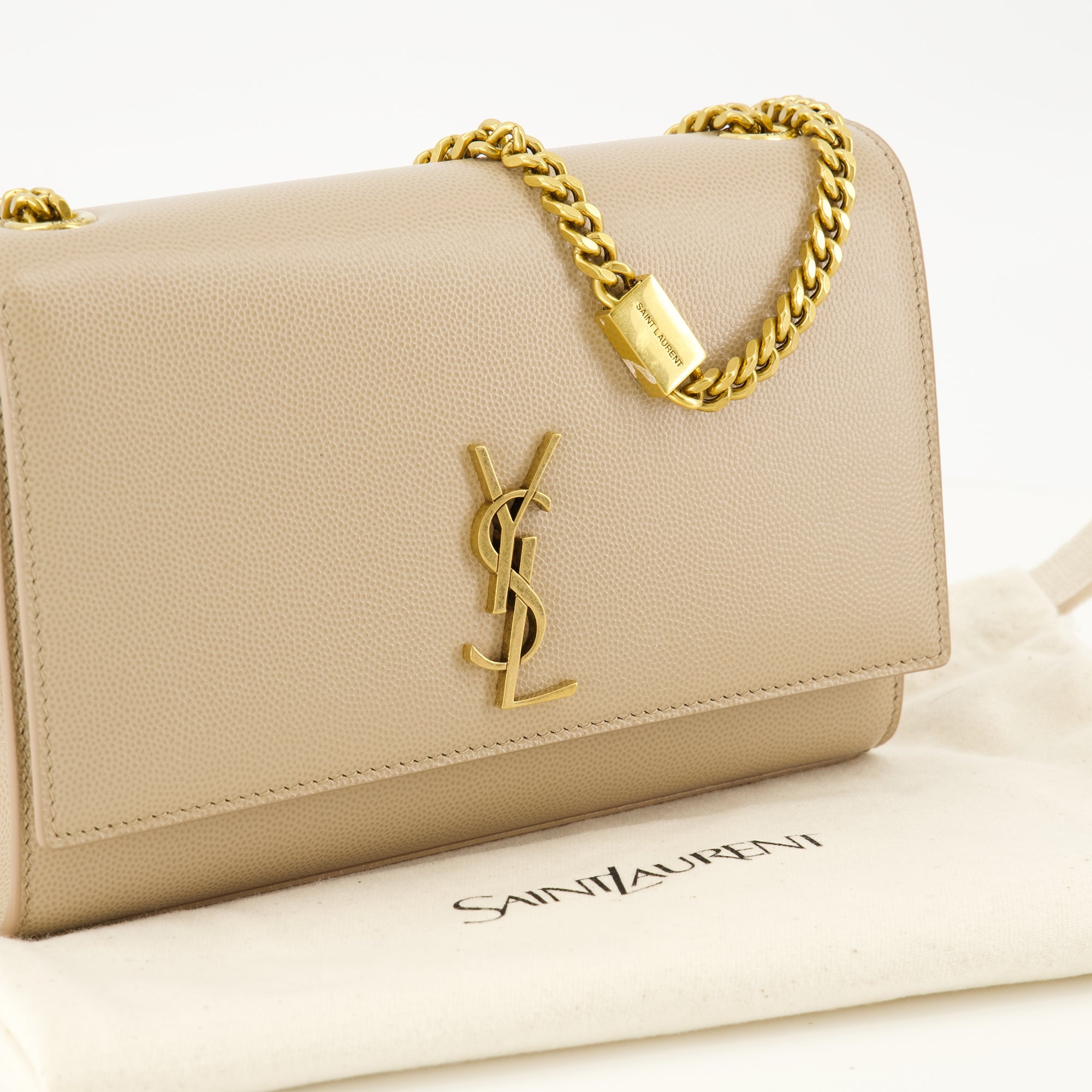 Image de l'article Sac New Kate small beige de la marque Saint Laurent pour Femme - Saison Printemps-Été 2026 - Vue détaillée_2