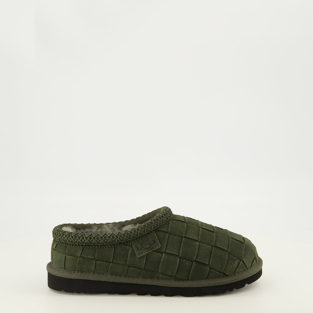 Chaussures ouvertes Mules Tasman tissé kaki Ugg Kaki Homme