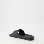 Chaussures ouvertes Sandales en caoutchouc Basile Moncler Noir Homme