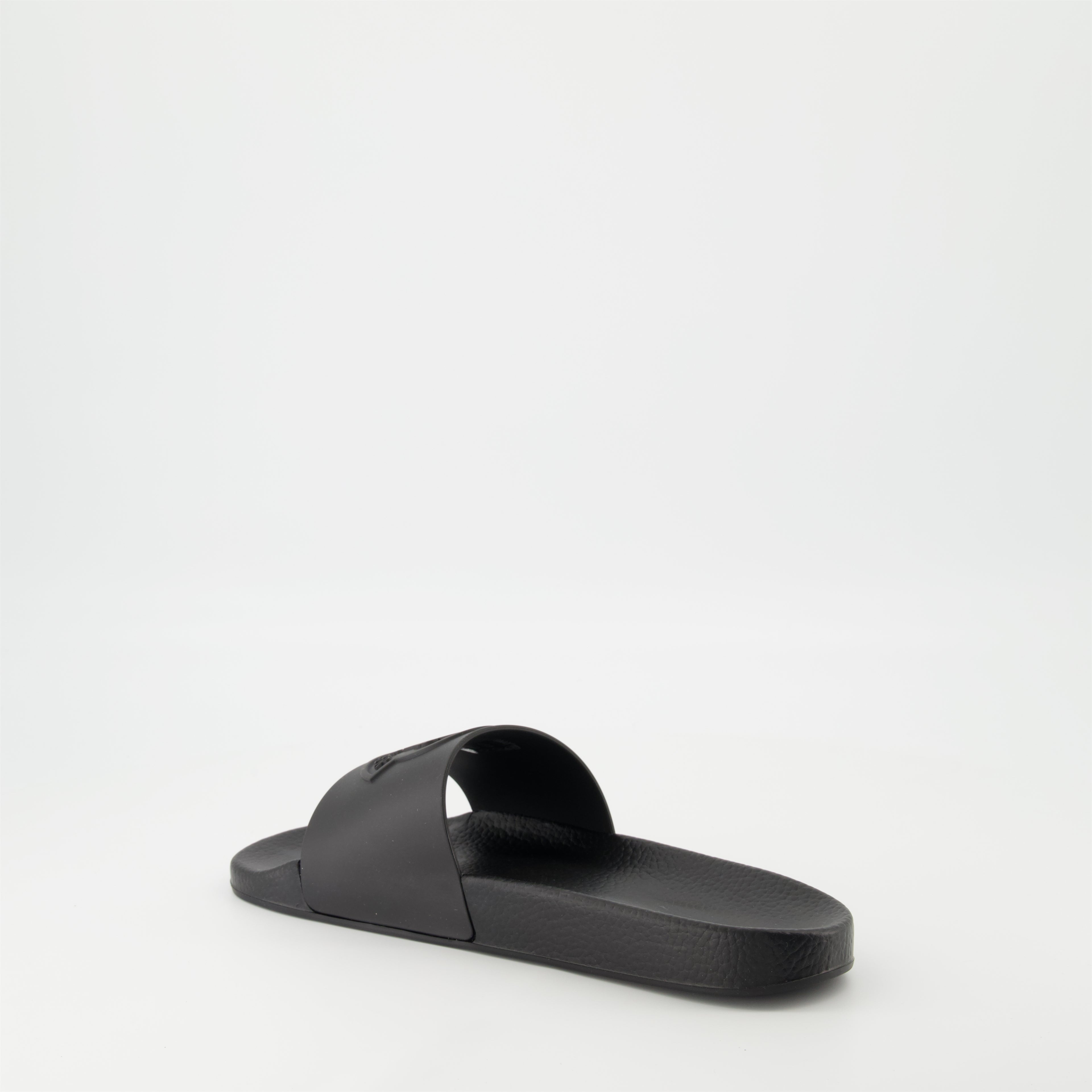 Chaussures ouvertes Sandales en caoutchouc Basile Moncler Noir Homme