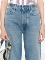 Pantalons Jean signature 1969 Rabanne Bleu Femme