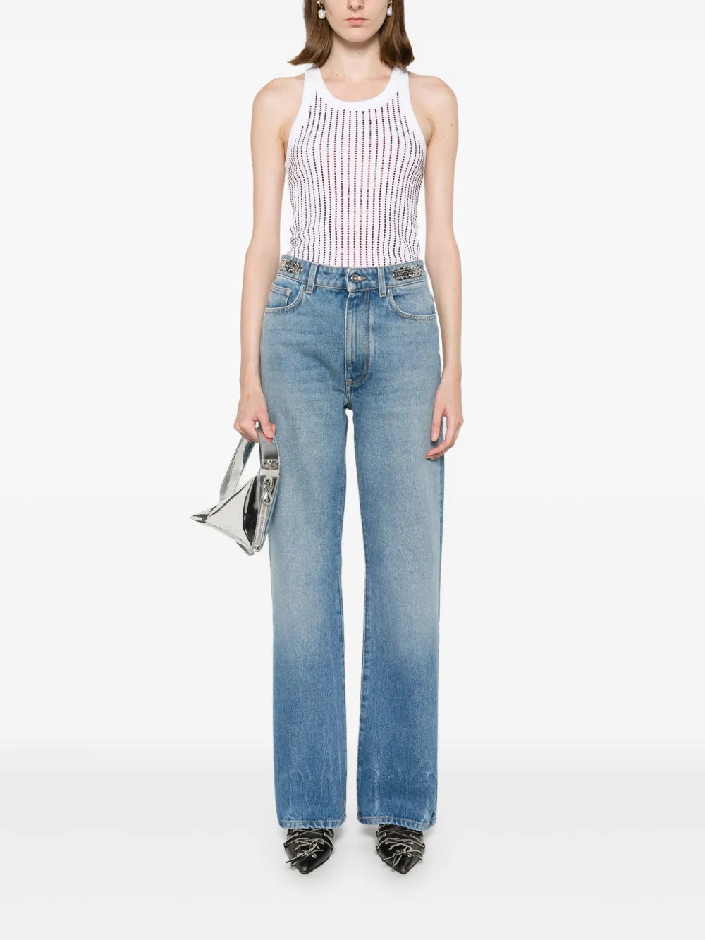 Pantalons Jean signature 1969 Rabanne Bleu Femme