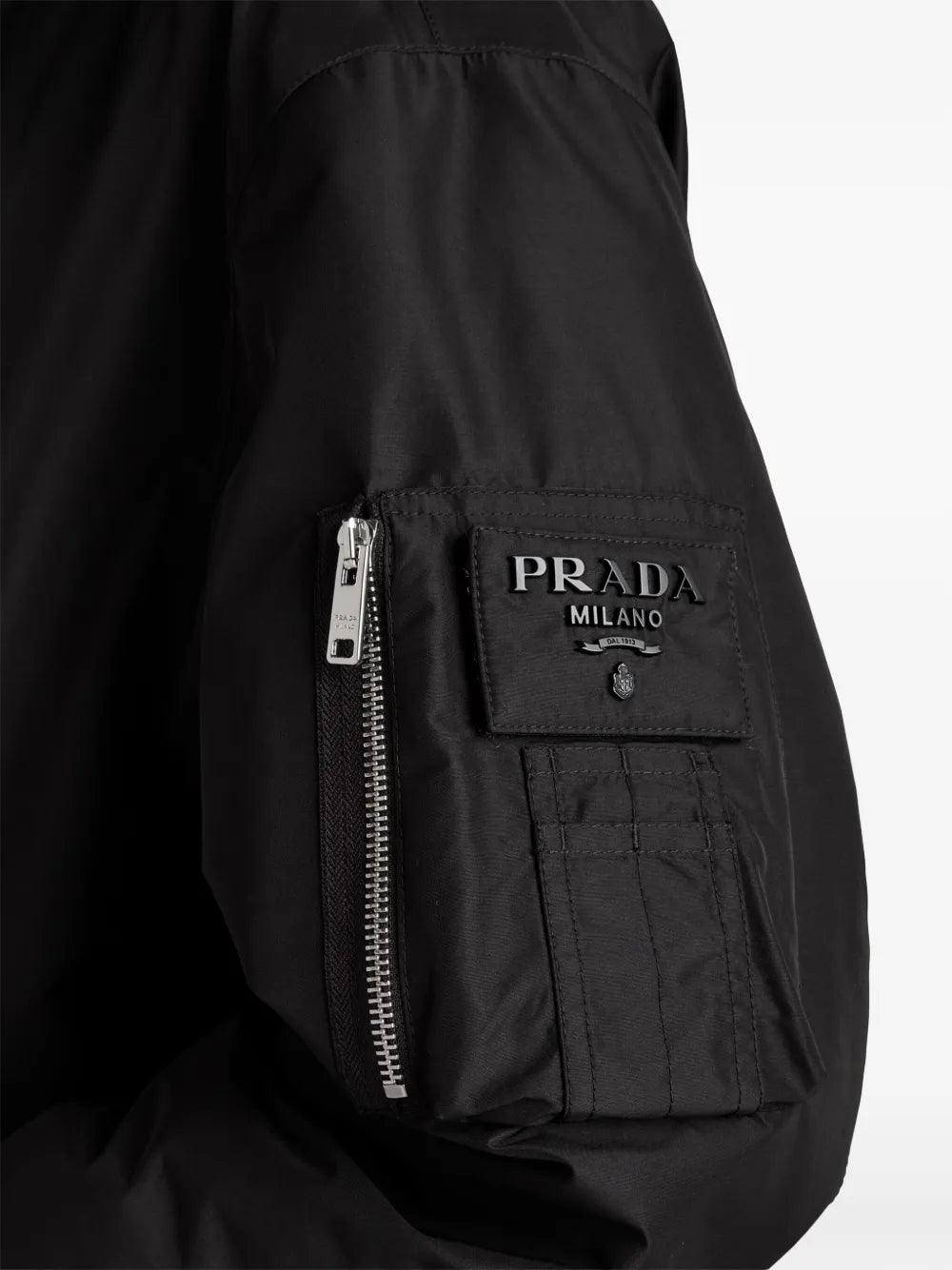 Vestes Parka en Re-Nylon Prada Noir Homme