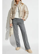 Manteaux Doudoune Bonnelles Moncler Beige Femme