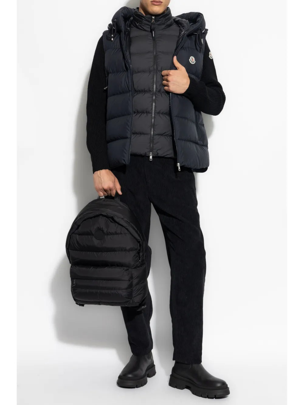 Vestes Doudoune Cardamine sans manches Moncler Bleu foncé Homme