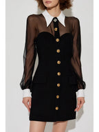 Robes Mini robe noire bustier Versace Noir Femme