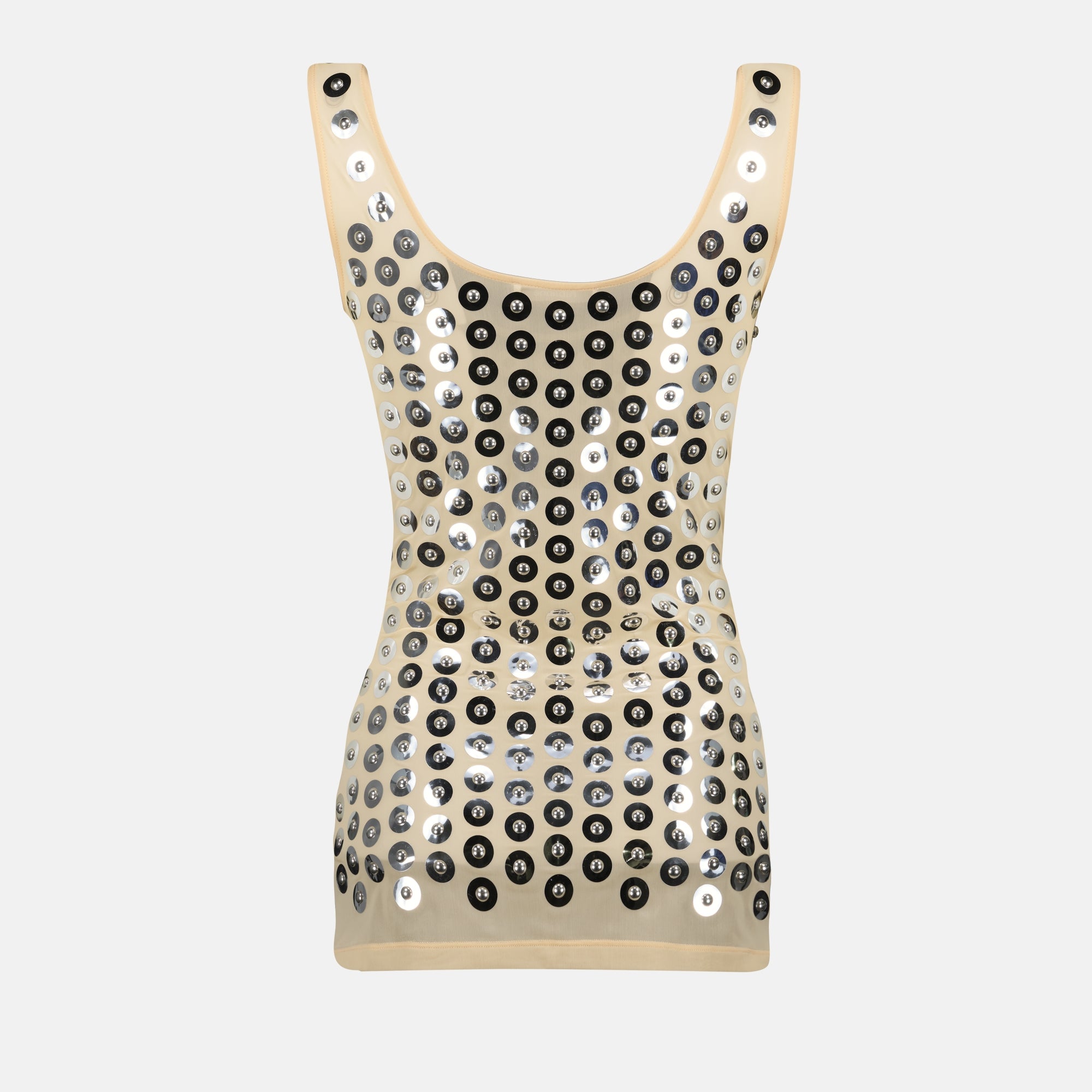 Top Top in Jersey Rabanne Argento Femme