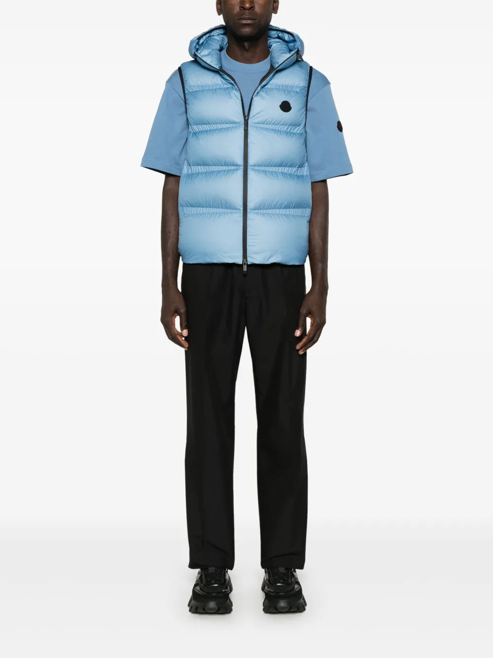 Vestes Doudoune Lausen sans manches Moncler Bleu Homme