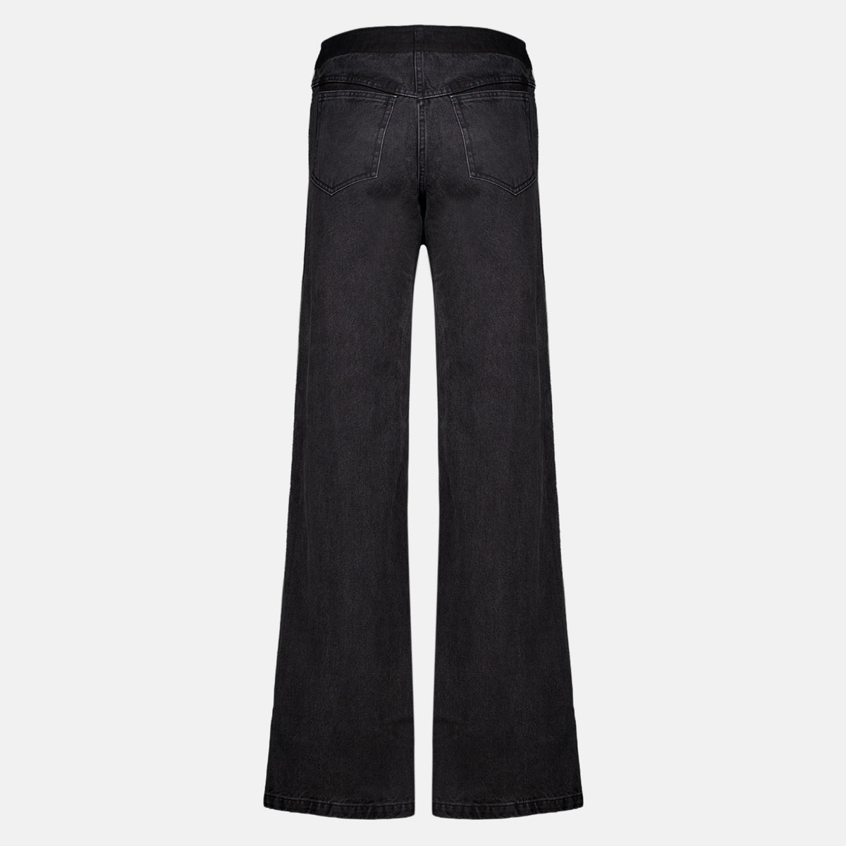 Pantalons Jean en denim noir destructuré Christopher Esber Noir Femme