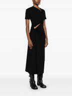 Image de l'article Robe noire longue de la marque Rabanne pour Femme - Saison Automne-Hiver 2025 - Vue détaillée_1