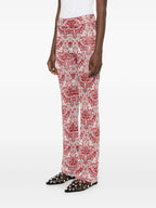 Hosen Bedruckte Hose Rabanne Rot Femme