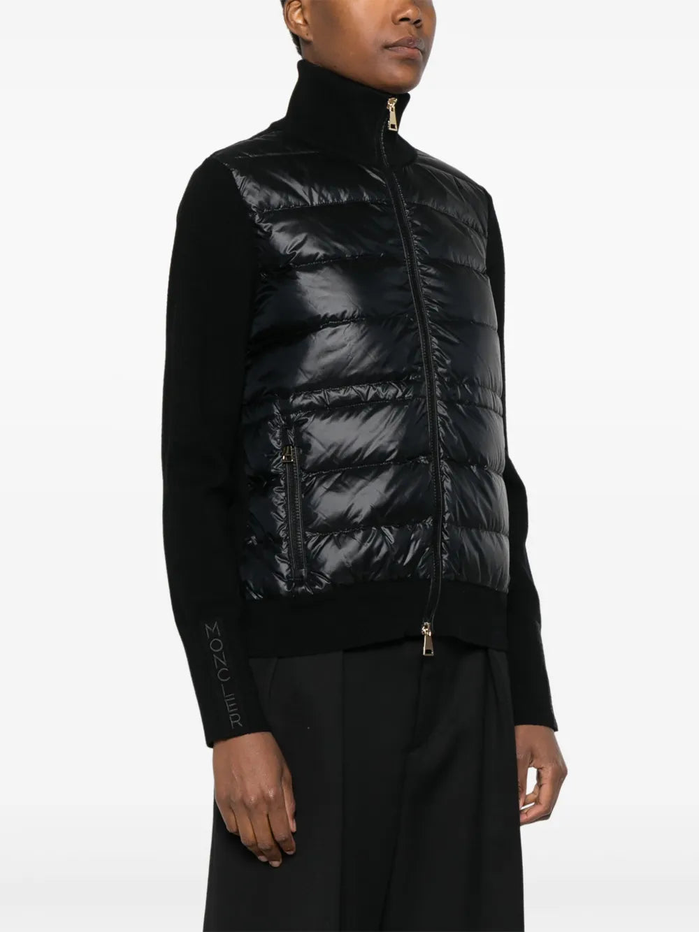 Vestes Veste bi-matière Moncler Noir Femme