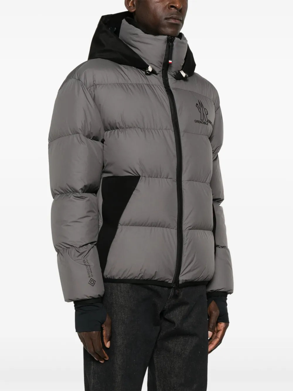 Manteaux Doudoune Marcassin Moncler Grenoble Gris Homme