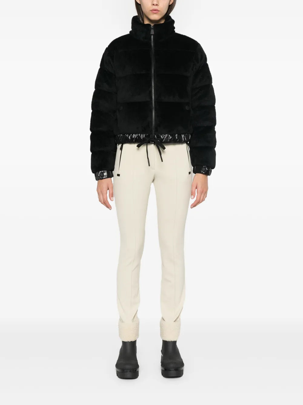 Calças Calças de Esqui Moncler Grenoble Bege Femme