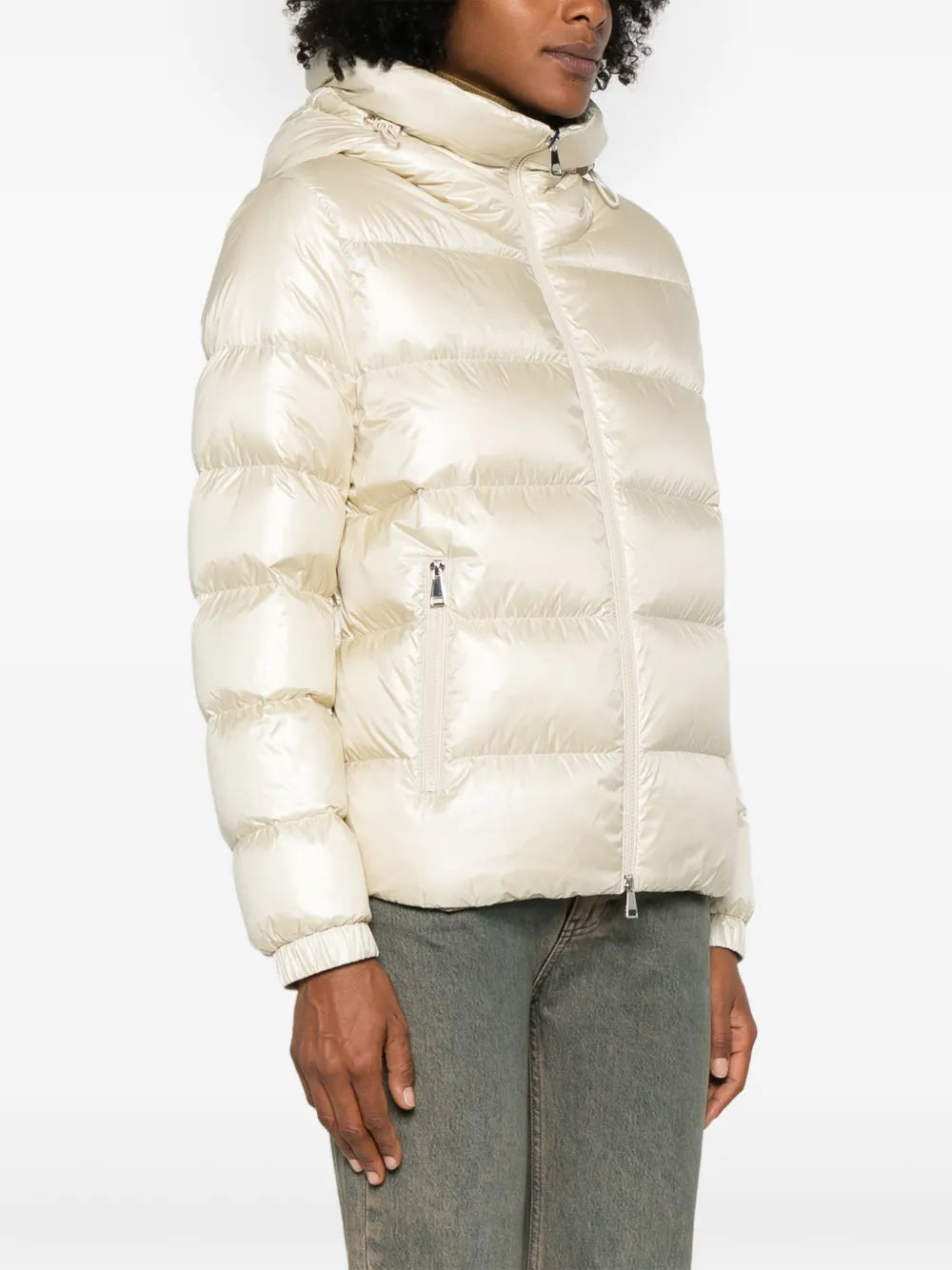 Manteaux Doudoune Biron Moncler Beige Femme