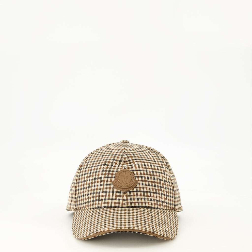 Chapeaux, casquettes et bonnets チェックウールキャップ Moncler Marron Homme