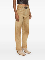 Pantalons Jean droit D-Ark-Fsf Diesel Marron Femme