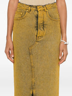 Skirts Denim Skirt Mm6 Yellow Femme
