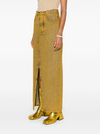 Skirts Denim Skirt Mm6 Yellow Femme