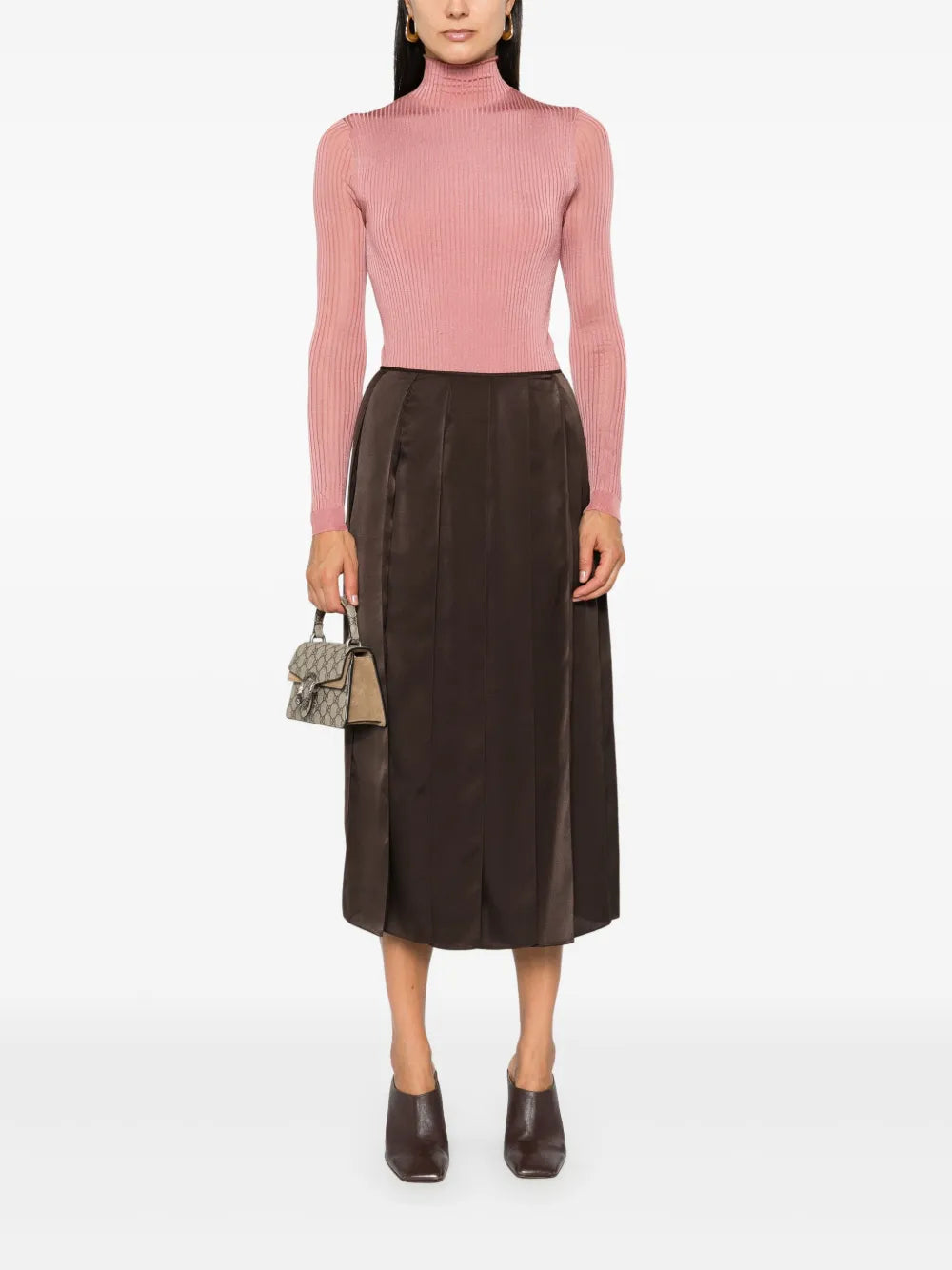 トップス ハイネックボディスーツ Fendi ピンク Femme