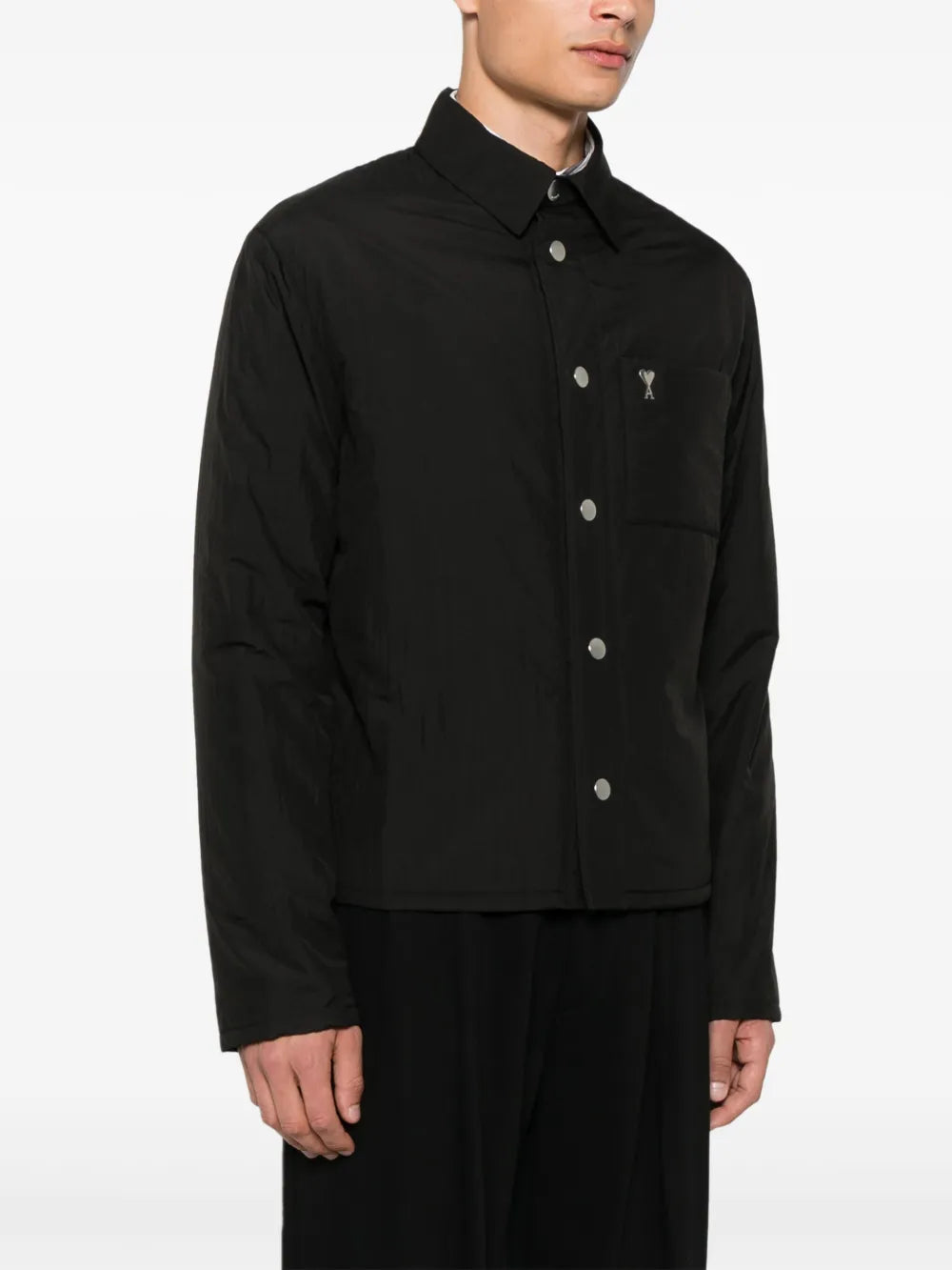 Giacche AMI de Coeur Overshirt Ami PARIS Nero Homme