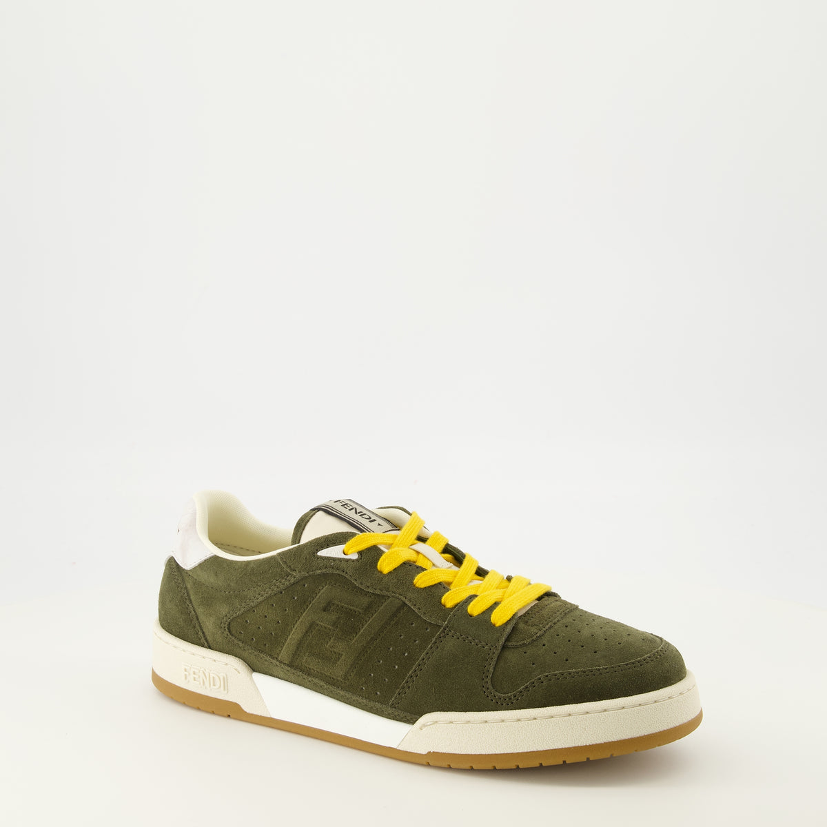 Baskets Baskets Fendi match kaki Fendi Kaki Homme