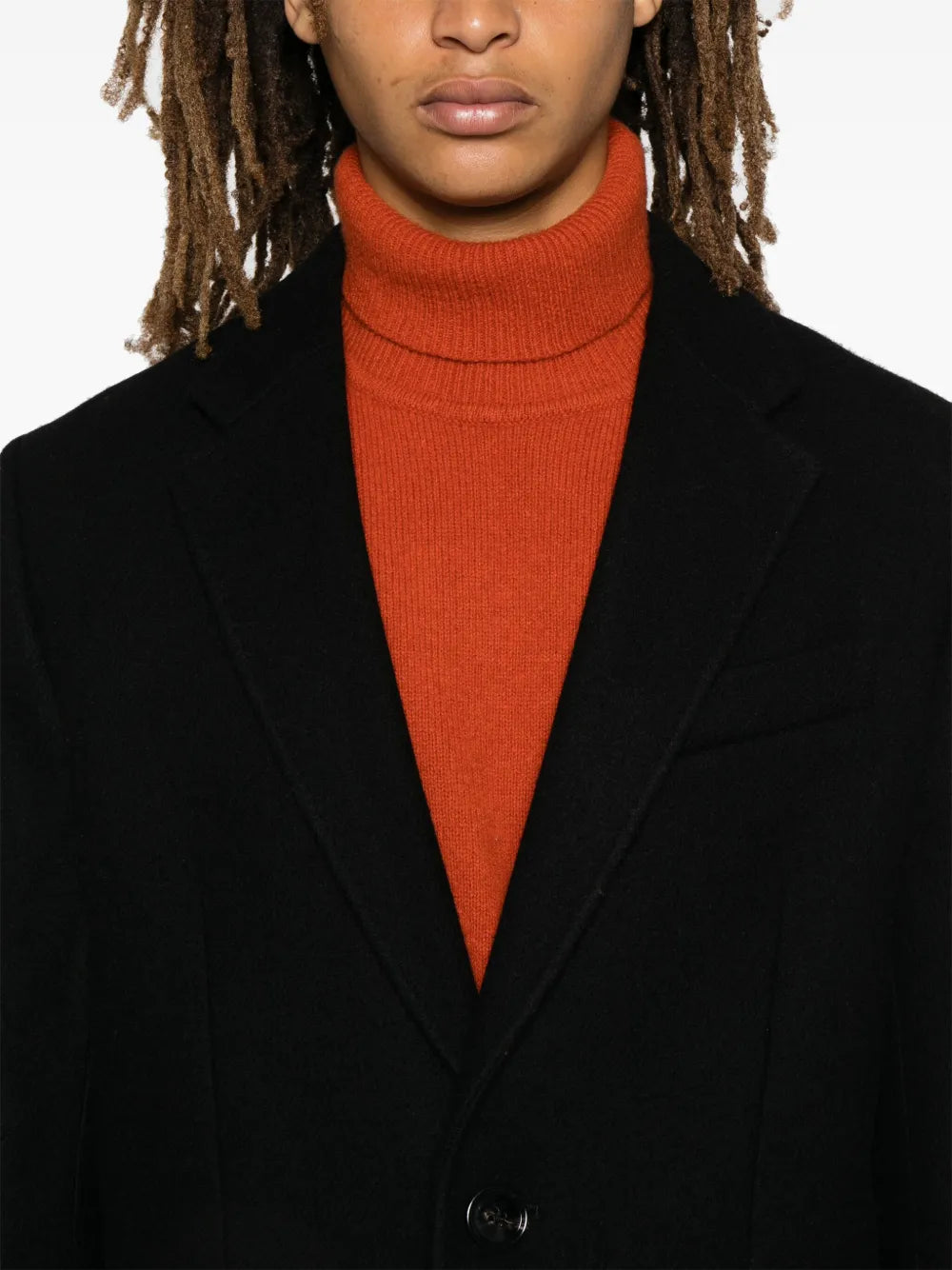 Manteaux Manteau en laine Ami PARIS Noir Homme