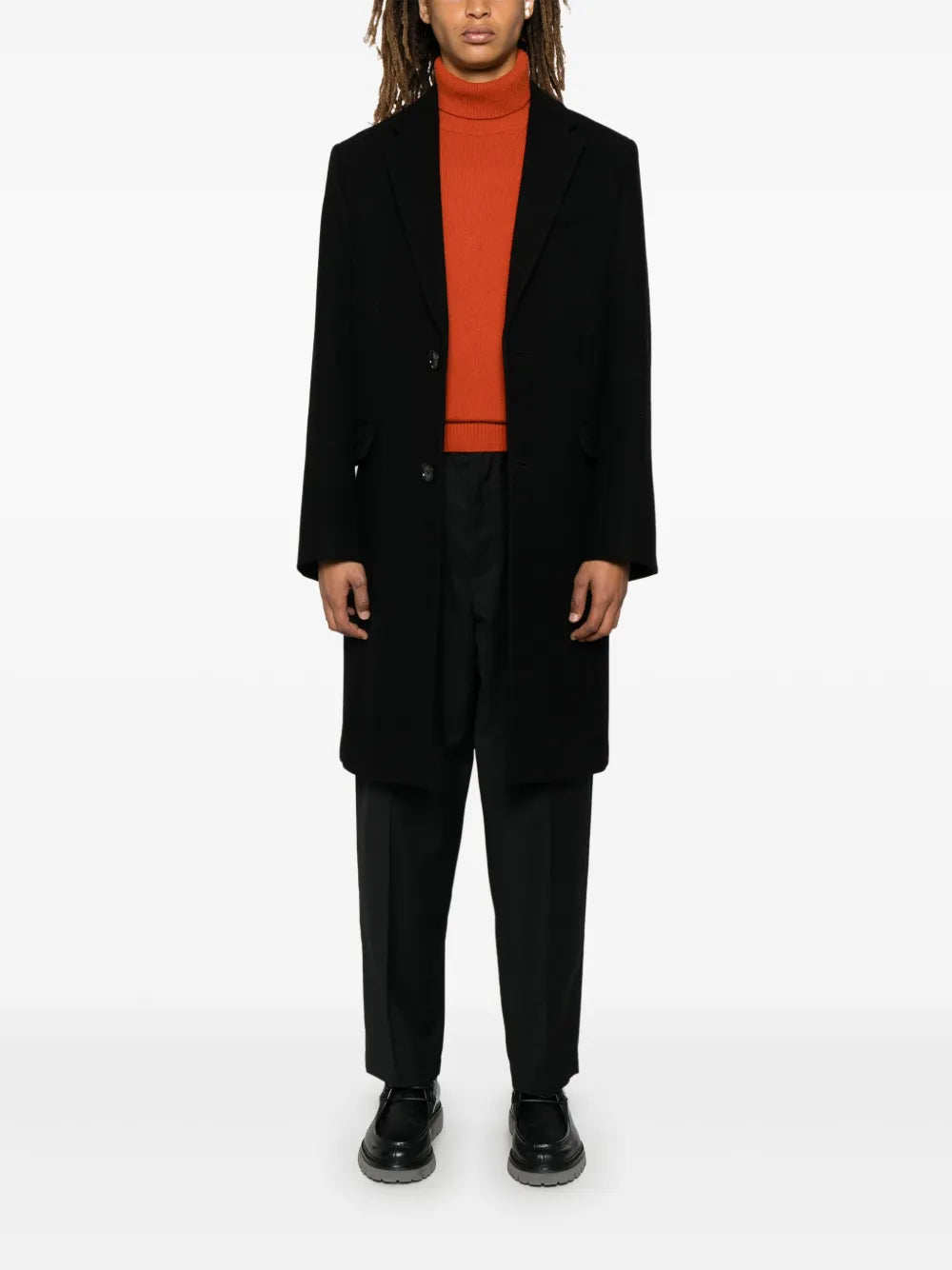 Manteaux Manteau en laine Ami PARIS Noir Homme