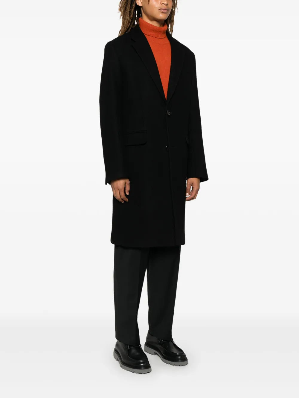 Manteaux Manteau en laine Ami PARIS Noir Homme
