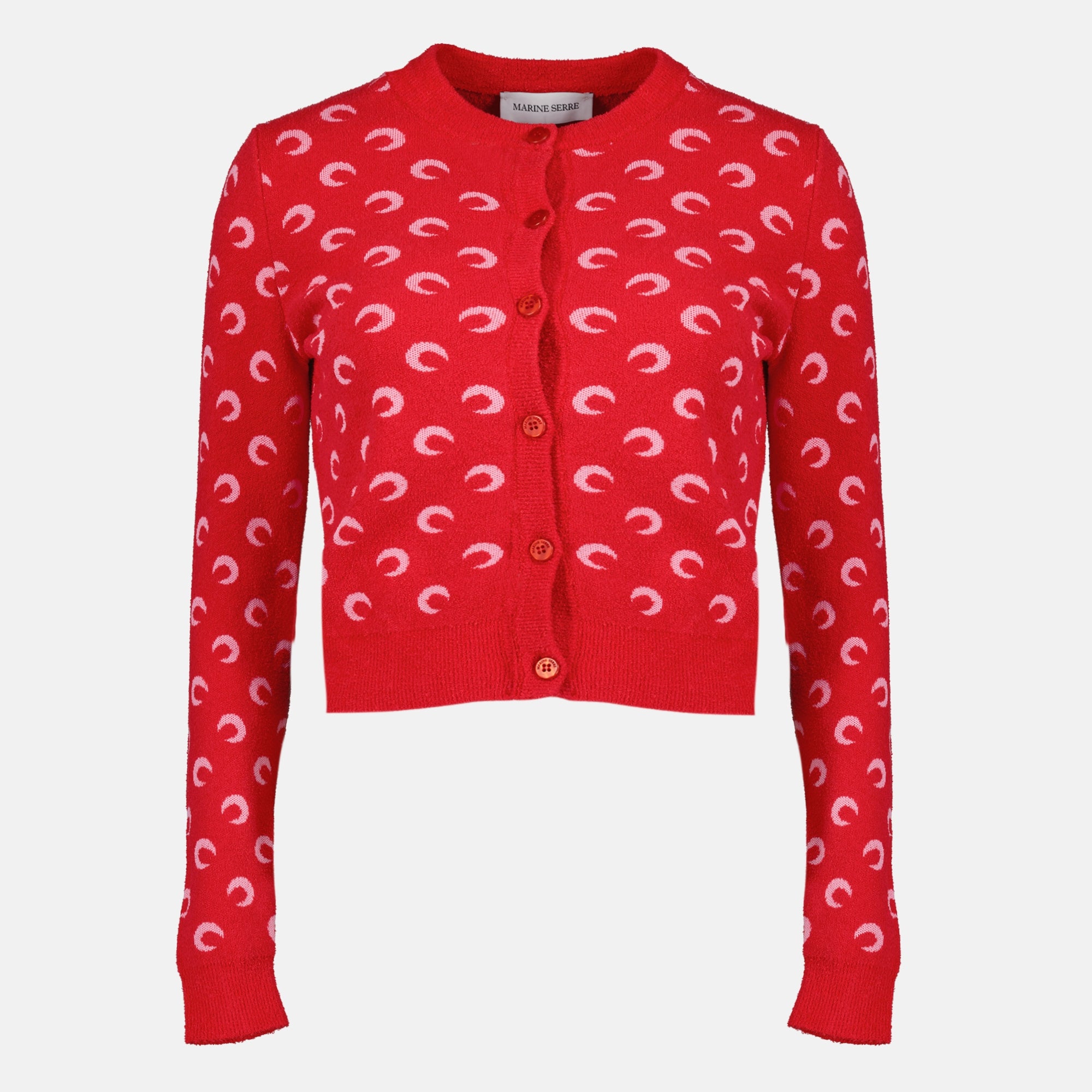 Maille Moon Boucle Cardigan Red Marine Serre Rouge Femme