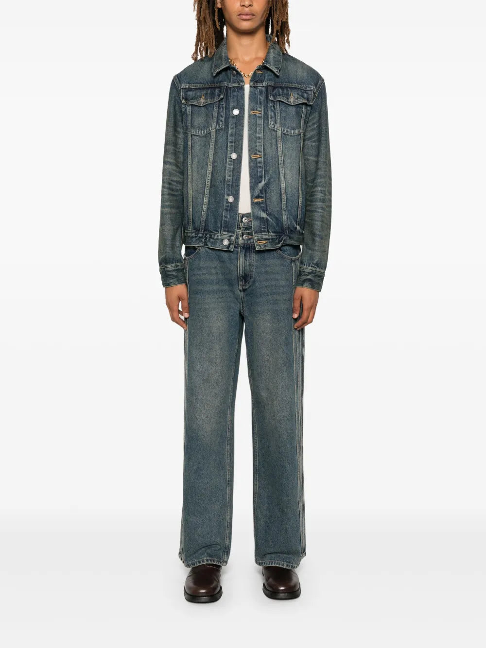 Vestes Veste en jean Saint Laurent Bleu Homme