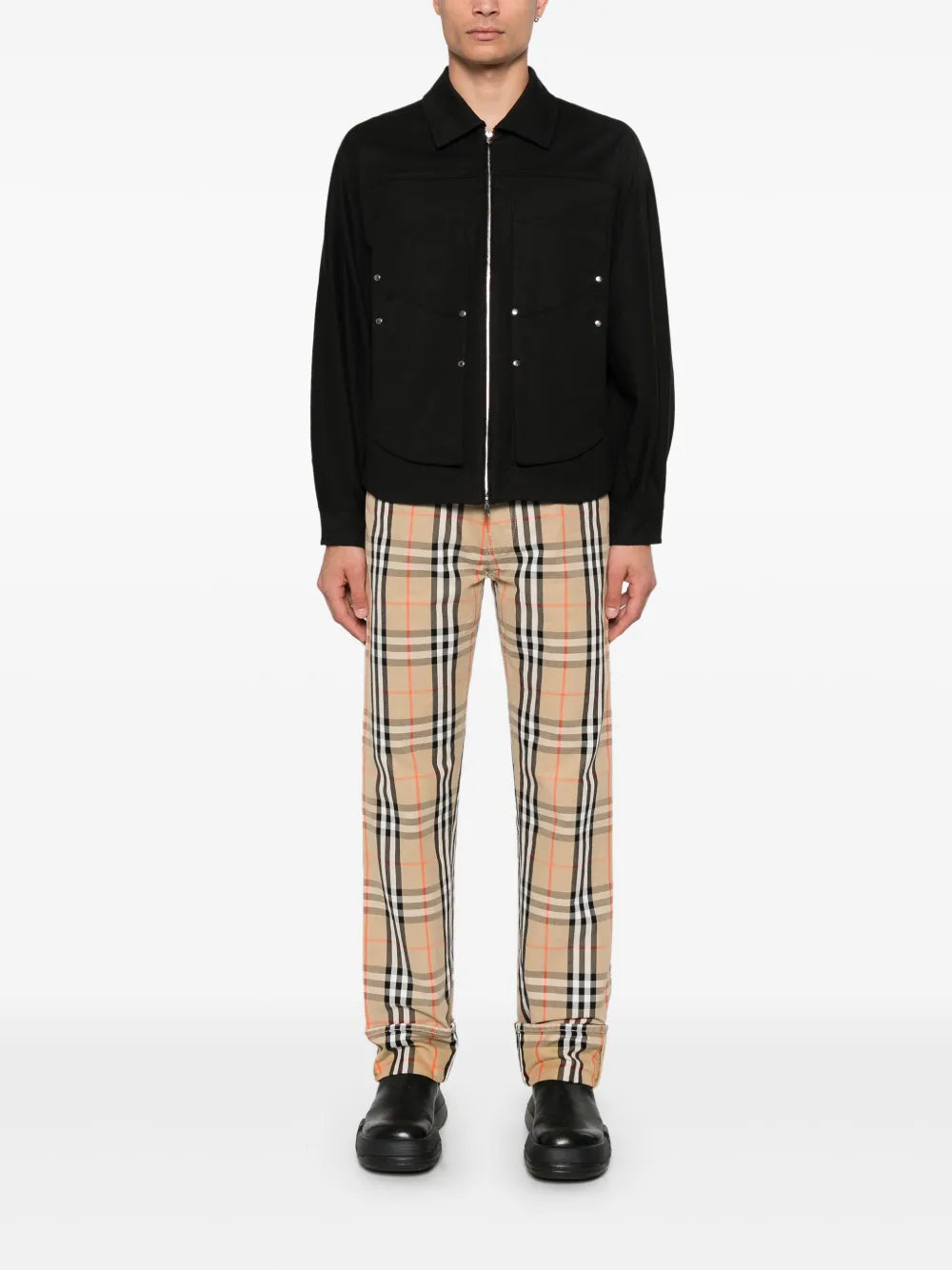 Pantalones Pantalones a cuadros Burberry Beige Homme