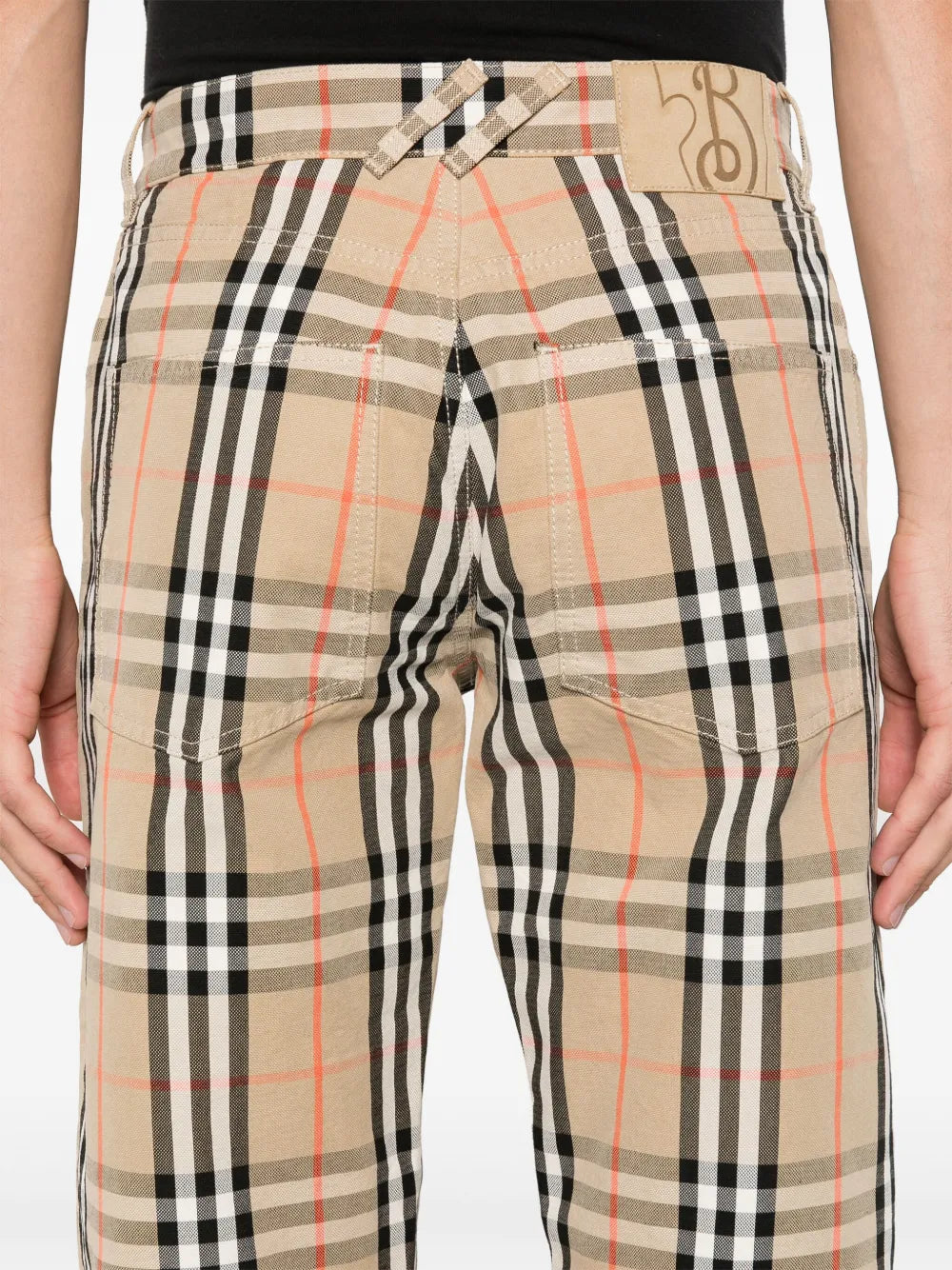 Pantalones Pantalones a cuadros Burberry Beige Homme