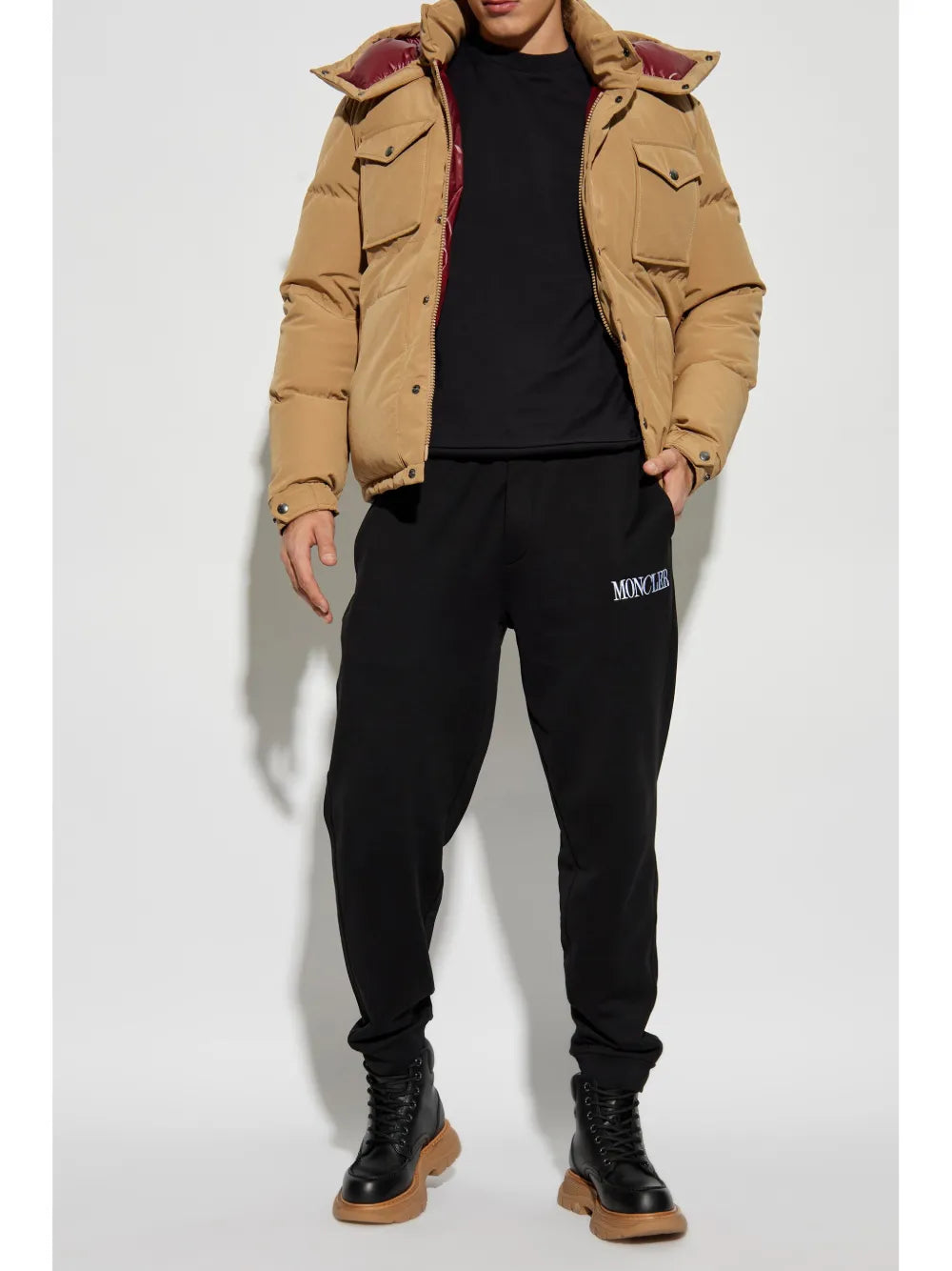 Manteaux Doudoune Fornas Moncler Beige Homme