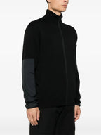 재킷 지퍼 코튼 재킷 Moncler 검은색 Homme