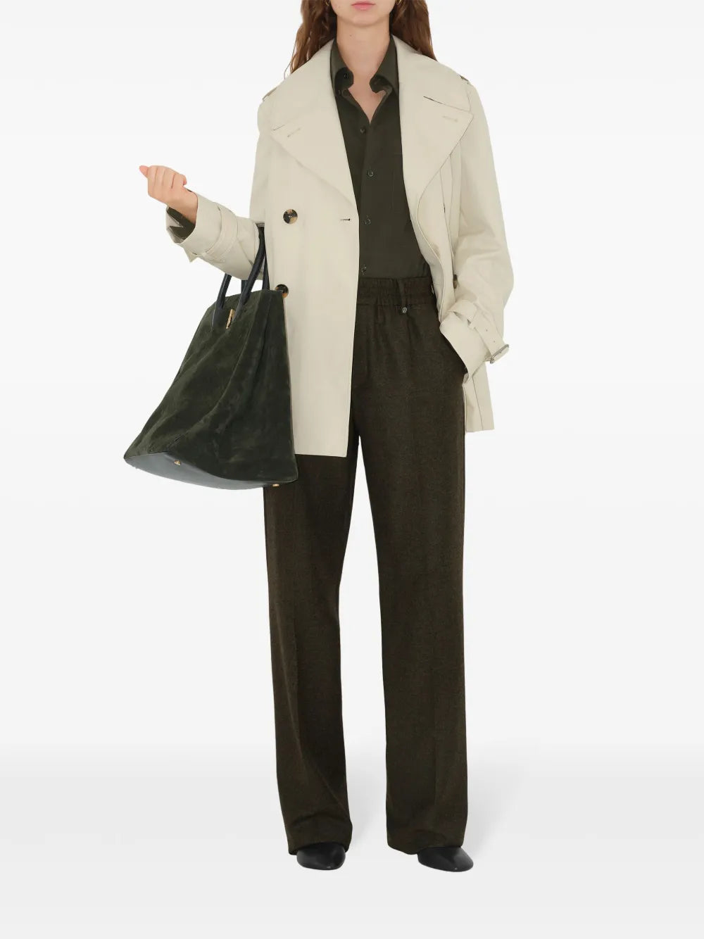 Abrigos Gabardina Trench Coat Burberry Blanco Femme