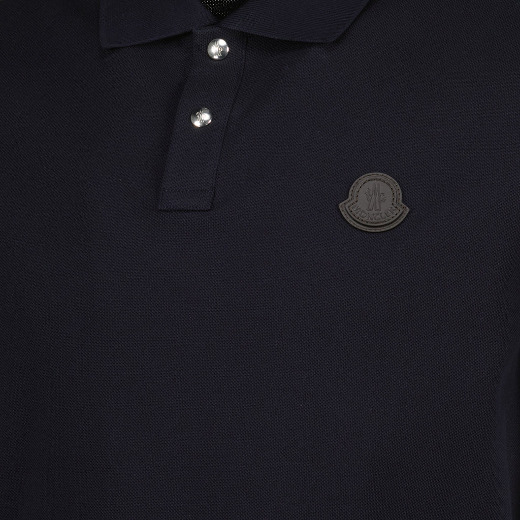 Polos Logo Polo Moncler Azul Escuro Homens