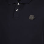 Polos Logo Polo Moncler Azul Escuro Homens