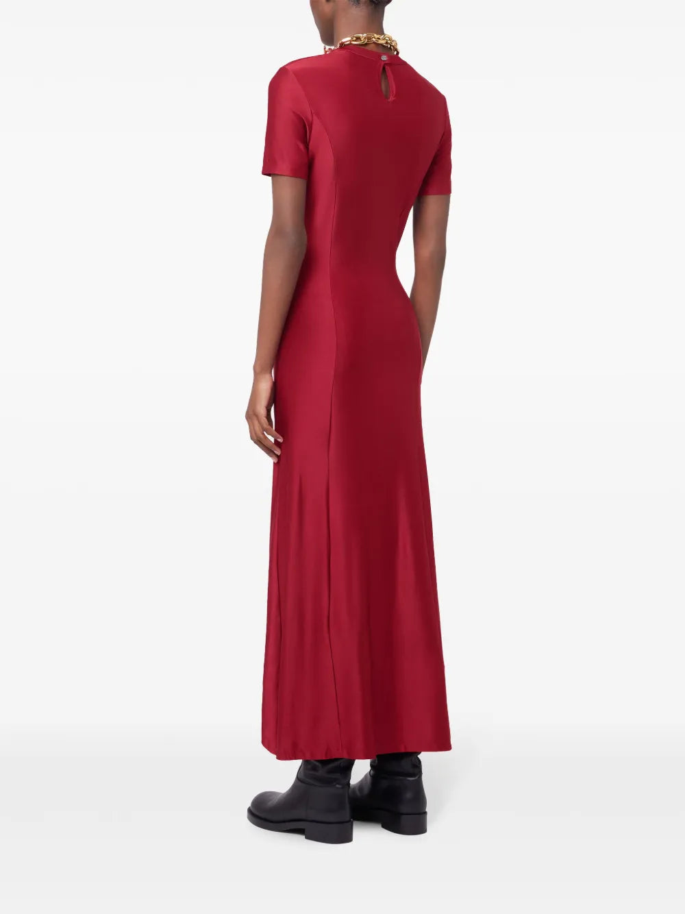 Vestidos Vestido Lurex Drapeado Rabanne Vermelho Femme