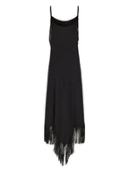 Dresses Fringed Long Dress Rabanne Black Femme