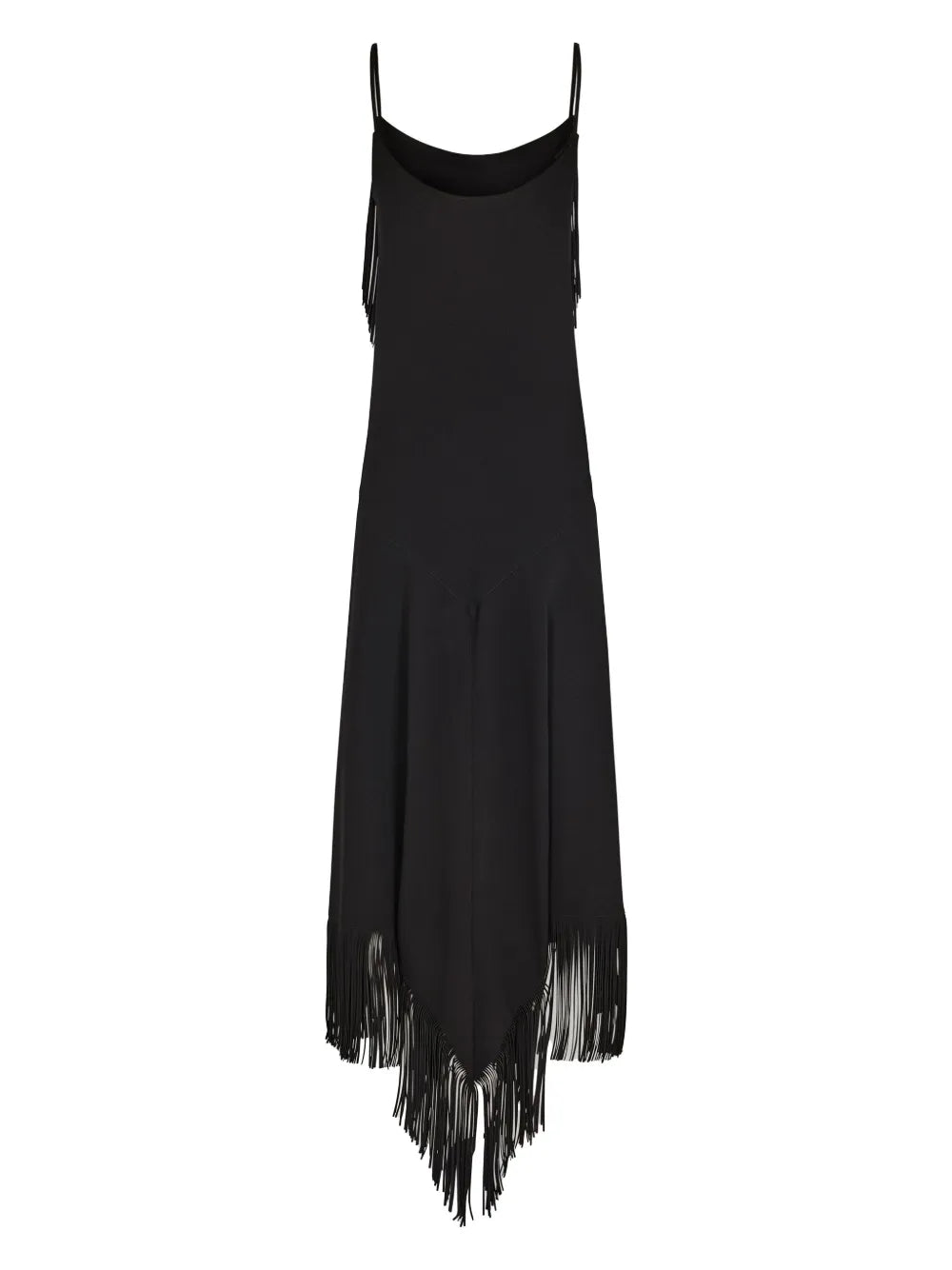 Robes Robe longue à franges Rabanne Noir Femme