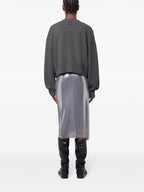 Maille Cardigan en laine et cachemire Rabanne Gris Femme